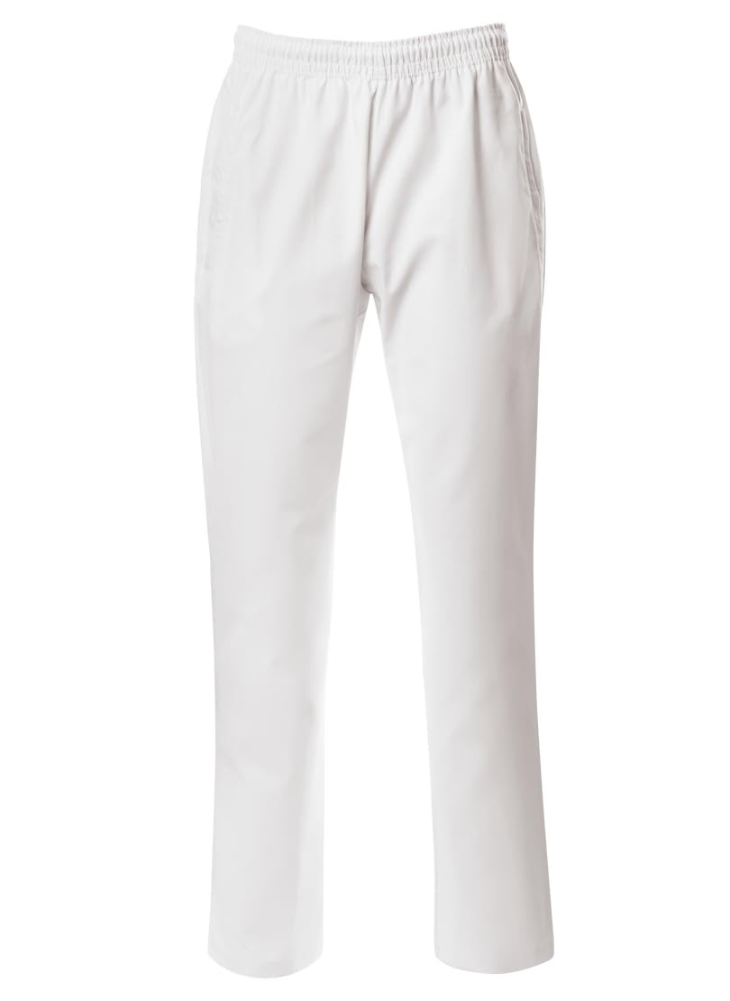Trigema Women's Casual Trousers Made from 100% Cotton, White (White 001), XXXL