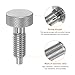 HARFINGTON 3pcs Spring Plunger M10x1.5 Thread Size Pin Dia.5mm Retractable Quick Release Pins Stainless Steel Lock Out Type Index Plunger for Industrial Equipment