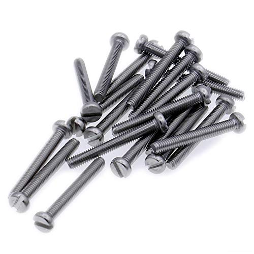 Image of M3 (3mm x 10mm) Slot Cheese Machine Screw (Bolt) - Stainless Steel (A2) (Pack of 20)