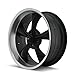 Ridler Style 695 695 Matte Black Wheel with Machined Lip (18x8