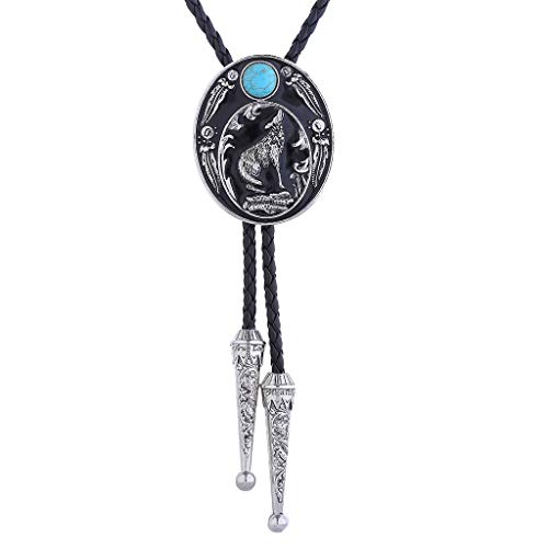 HUABOLA CALYN Bolo tie Turquoise, Native American Western Cowboy Rodeo