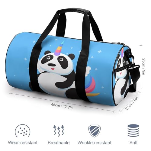 Sac de voyage panda licorne 45cm compact et ultra léger - 2