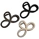 3Pcs Medium Strong Hold Haar Klaue Clips,Haarklammer Mittelgroße,Achterfigur Haarspangen Damen, Matte Haar-Accessoires r Dickes und Dünnes Haar (Schwarz, Beige, Braun)