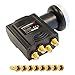 Produktbild Premium X Deluxe Quad LNB PLL SAT für 4 Teilnehmer Digital Satelliten Signalumsetzer DVB-S2 TV HD UHD 4K inkl. 8X F-Aufdrehstecker
