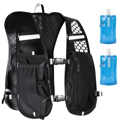 Gilet de course ultra léger respirant avec bandes réfléchissantes