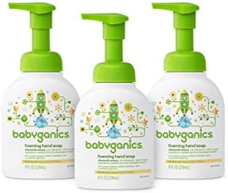 Babyganics Foaming Hand Soap, Chamomile Verbena, 8oz, 3 Pack, Packaging May Vary