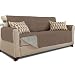 Gorilla Grip Original Slip Resistant Sofa Slipcover Protector, Seat Width Up to 70 Inch Suede-Like, Patent Pending, 2 Inch Straps, Hook, Couch Cover for Kids, Dogs, Pets, Sofa, Latte