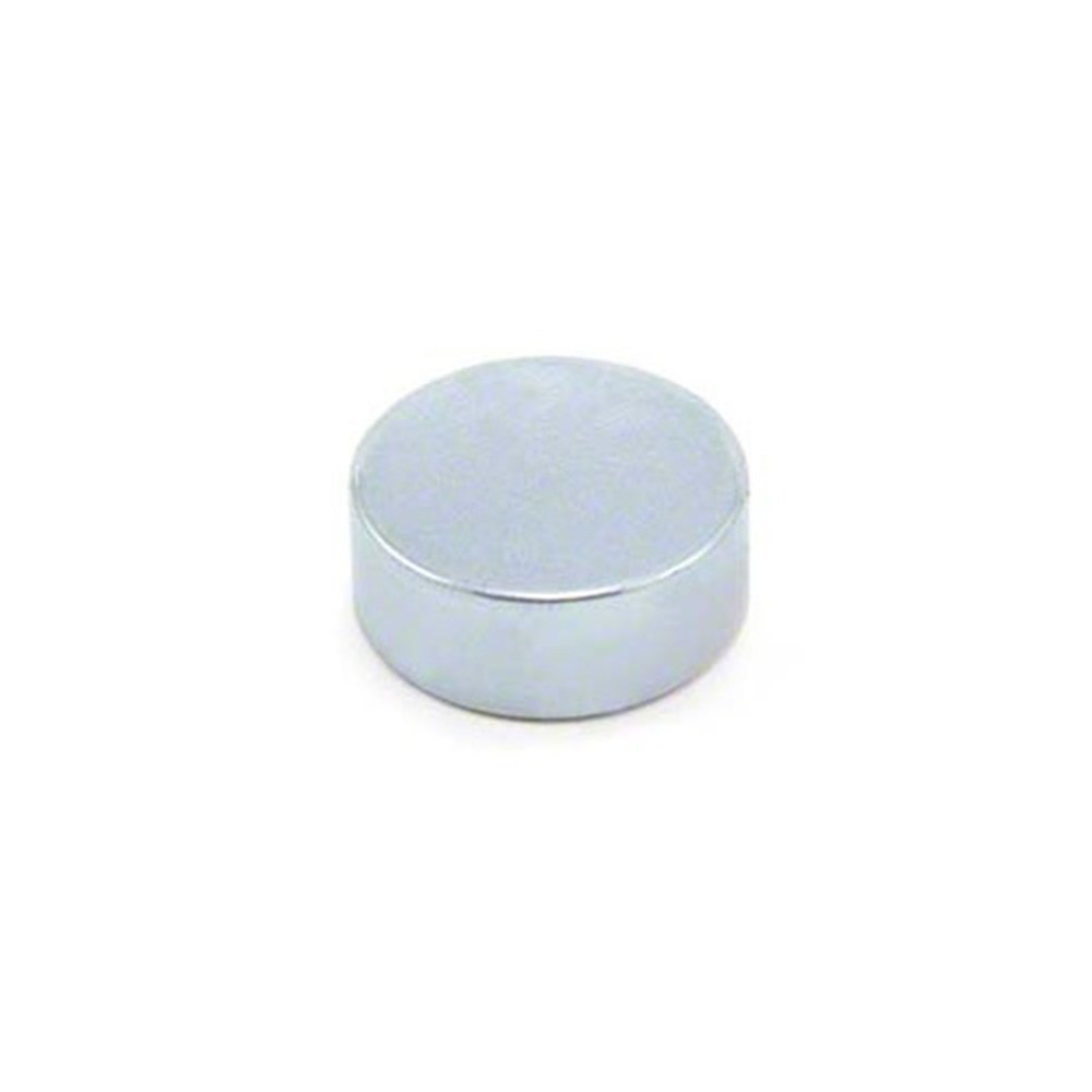 Zinc Plated N42 Neodymium Magnet for Engineering, Manufacturing, DIY and Outdoor Applications - 25mm dia x 10mm thick - 16.5kg Pull