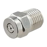 Accarugty Ugello per idropulitrice in acciaio inossidabile 304 con punta da 1/4" Meg Tip 0° 15° 25° 40° Ventilatore Spray Jet Wash per apparecchiature elettriche esterne Pulizia del giardino Fognatura