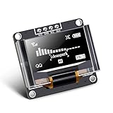 ideaspark 0.96 inch OLED Display Module with Protector Case 128x64 SSD1306 Screen Board with 4 Pins Soldered Work Great with Arduino and Raspberry Pi (White)