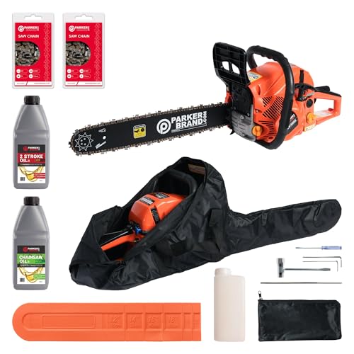 58cc 20 Petrol Chainsaw + 2 x Chains + Oils + More