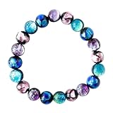 [GOLD STONE] ホタルガラス ブレスレット 10mm とんぼ玉 沖縄 アクセサリー