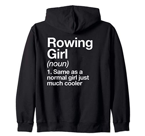 Chica de Remo Definition Funny Deportes Team Sudadera con Capucha