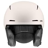 uvex monte LT – solidny, lekki i stylowy kask narciarski dla kobiet i mężczyzn z indywidualną regulacją rozmiaru – ciepły szary mat – 51–55 cm