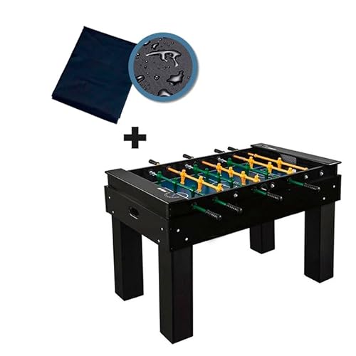 Mesa de Pebolim Totó Elite Preta KLOPF 1080 + Capa Impermeável