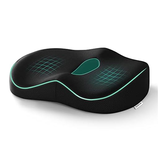 Cuscino Memory Foam Ergonomico - Comfort Supremo per Sedia da Ufficio - Supporto per Coccige e Emorroidi - Design Anatomico - Materiale Traspirante