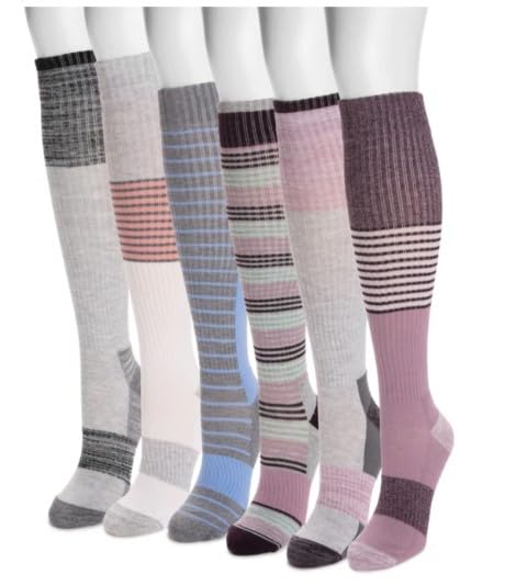 Image of MUK LUKS Women's Cotton Compression Knee-High Socks