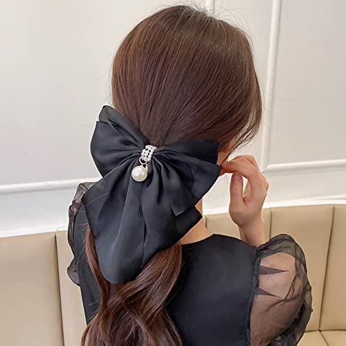 Große Haarschleifen Clips elegante Haarklammern Haarklammern mit Französischer Schleifen Haarspangen Haar Bowknot Haar-Accessoires für Damen Mädchen Cover