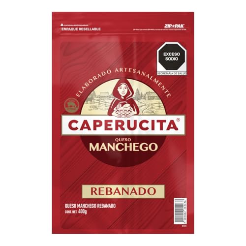 La Mejor Lista de Queso asadero que puedes comprar esta semana. 22 Caperucita Queso Manchego Rebanado 400g