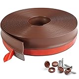FCSOTSPS 36Ft Garage Door Seal Top and Sides-Weatherproofing Garage Door Side Seal Strip,Durable Adh