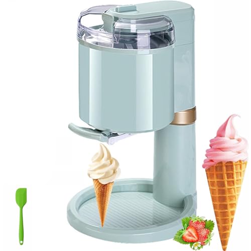 MáQuina De Gofres eléctrica para hacer conos de helado caseros, sorbetes y batidos. cocina fácil de limpiar para congelar yogur y mezclar.