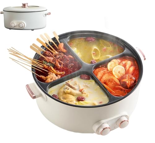 Four Grid Multifunctional Stew Pot,6l Large Capacity AloneTemperature Control On