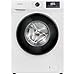 Bomann® Waschmaschine 7kg | max. 1400 U/min | 10 Jahre Motor-Garantie | effizienter, leiser & langlebiger Invertermotor | 15 Programme | | LED-Display | Washing Machine | WA 7175 weiß-schwarz