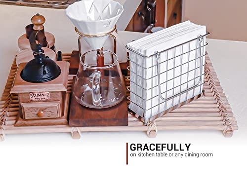 Levimetree Napkin Holder For Dining Table – Stainless Steel Outdoor Napkin Holder – Bar Napkin Holders Vintage Ideal For Kitchen Farmhouse Decor, Kitchen Decor, Dinner Table, Restaurants, Dinners #TOP2