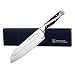 Hammer Stahl HS-6306 Santoku Knife German X50CrMoV15 Steel with Pakkawood Handle, 7.5", Stainless