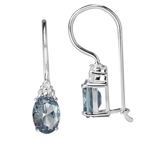 Silvershake Simulated Color Change Alexandrite White Gold Plated 925 Sterling