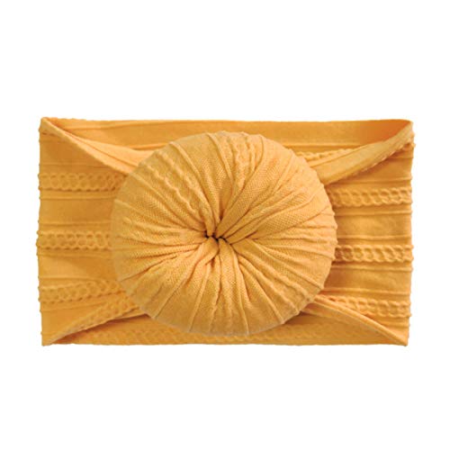 FengHP 1 Paquet bébé Bandeaux en Nylon Boule Turban Bandeaux Cercle Turban noué arcs Bandeaux Bandeaux pour Nouveau-né Infantile Tout-Petits Fille Enfants Cover
