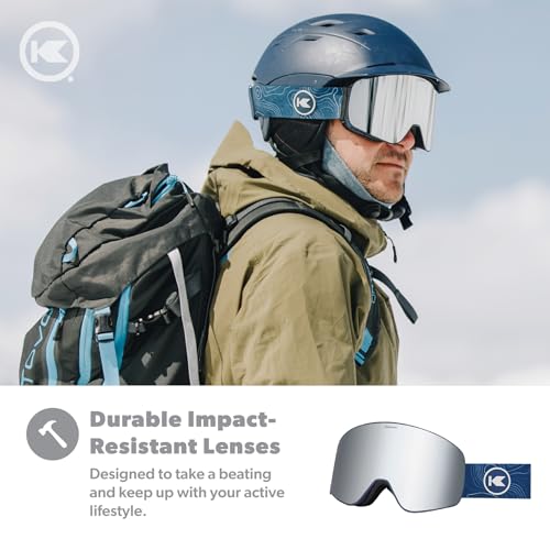 Knockaround Slingshots Ski/Snowboard Goggles for Men, Women & Youth - Anti-Glare & Fog Coating - UV400 Protection - Image 3