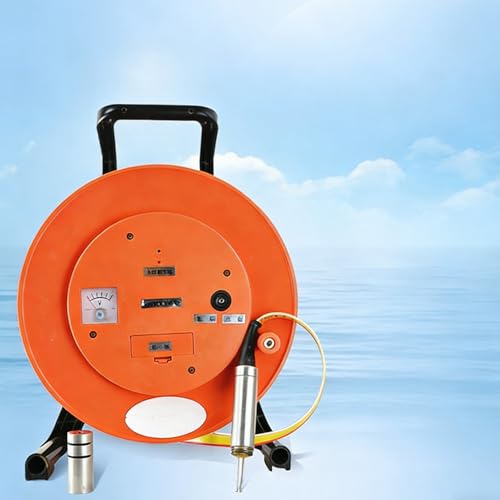 DowPie Sonde de Niveau d'eau compacte, détecteur de Profondeur de puits de 10 à 300 m pour la Surveillance des réservoirs industriels, Enrouleur de câble et sonde étanche 10m