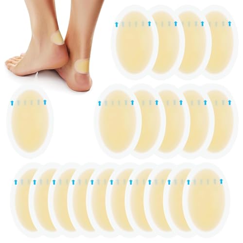 A.S.Marelis 20 Piezas Apósitos Ampollas, Impermeables Tiritas Ampollas para Tacones, Gel Parches de Prevención de Ampollas en Pies y Talones