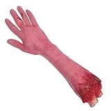 Bezall Halloween Body Parts Props, Bloody Fake Severed Arm Realistic Broken Hand for Halloween Horror Party Haunted House Decorations (Kid Broken Arm)