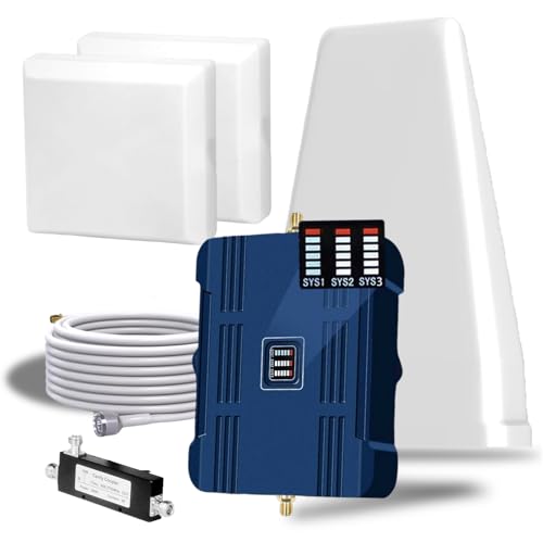 Cell Phone Booster for Home & Multi-Room,Up to 7,000 sq ft,Cell Phone Signal Booster for Band 5/12/13/17,Boost 5G 4G Data for All U.S. Carriers FCC Approved Cell Signal Booster