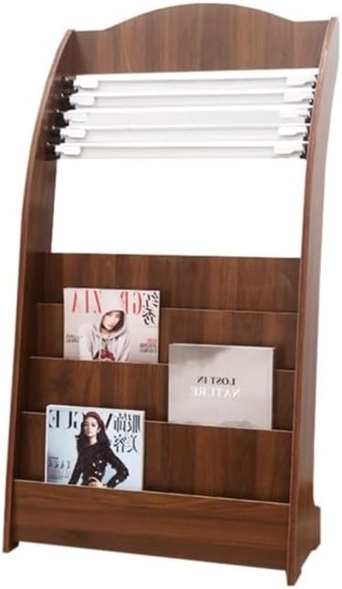 Magazine Rack, Newspaper RacksFloor Magazine RacksVertical Newspaper RacksWooden Brochure Display RacksNewspaper Racks Brochure Display Stand(Beige)