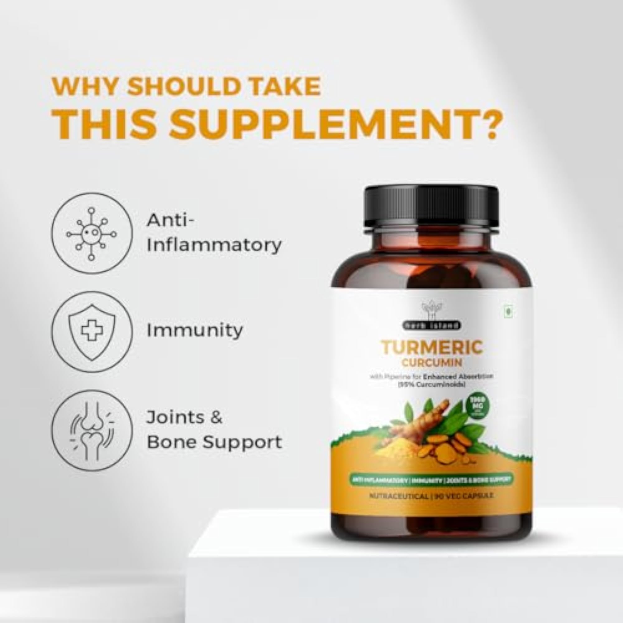 Curcumin with Turmeric & Pepper Extract for Joint Support