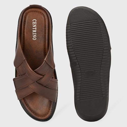 Image of Centrino Sandal for Men | Grip Insole for Stability | Modern Look with Straps | Comfortable Footwear (9772)