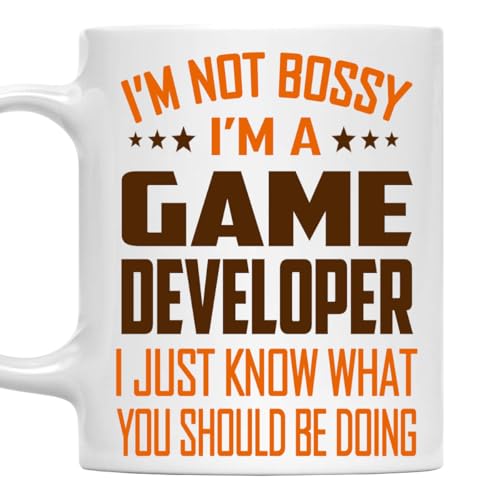 MONIZILUCKY I'm Not Bossy, I'm a Game Developer Mug 11Oz
