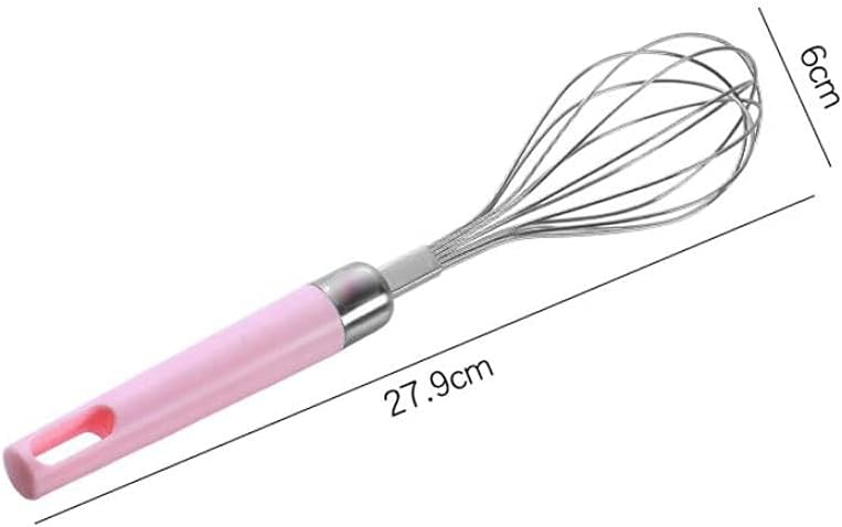 for Cooking Kitchen Baking Hand Whisk Egg Whisk, household Whisk Milk Cream Butter Mixer Whisk, Manual Egg Whisk, Stainless Steel Whisk Mixer(Yellow)