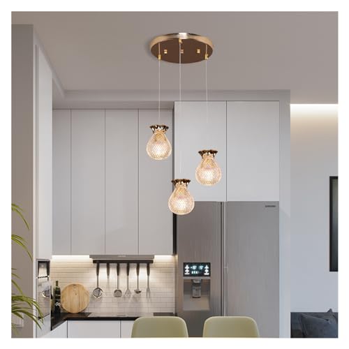Suspension de chevet luxe dorée pour éclairage design de chambre principale