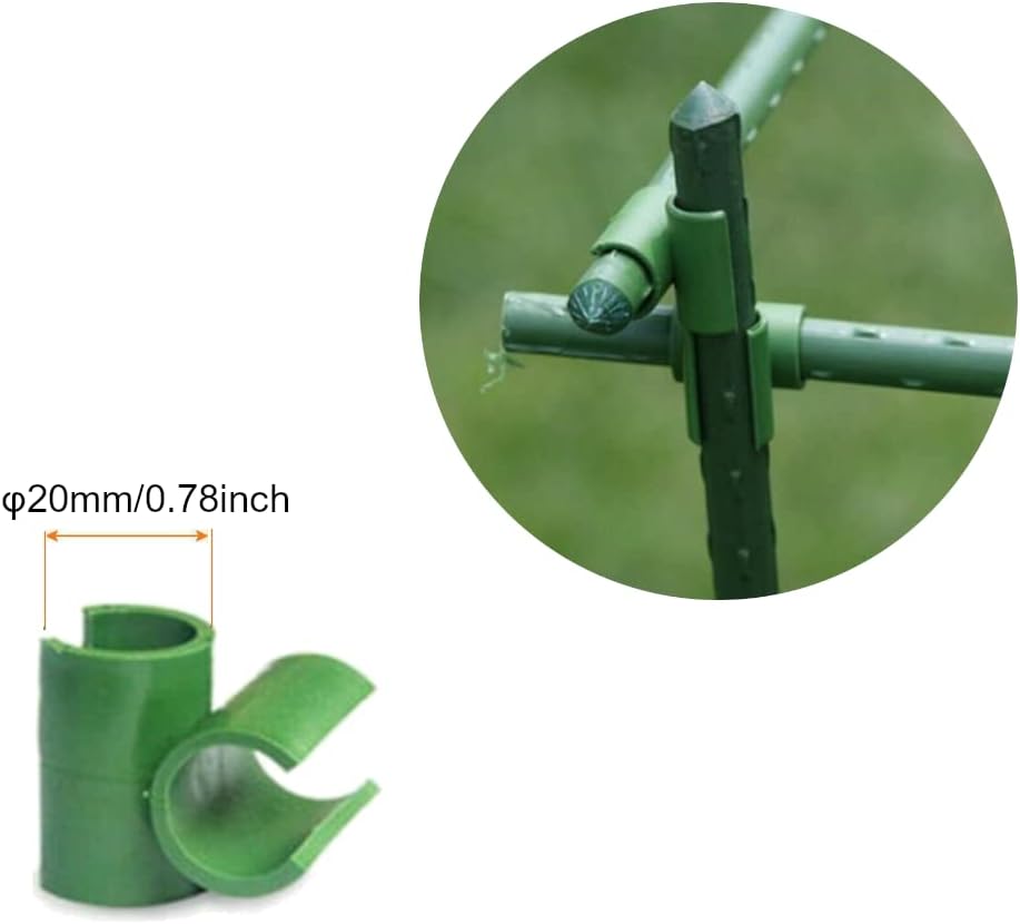 20pcs 20mm Cross Buckle Fixing Clip Garden Trellis Plant Connector Flower Rattan Plastic Buckle Clip Used for Gardens - Image 3