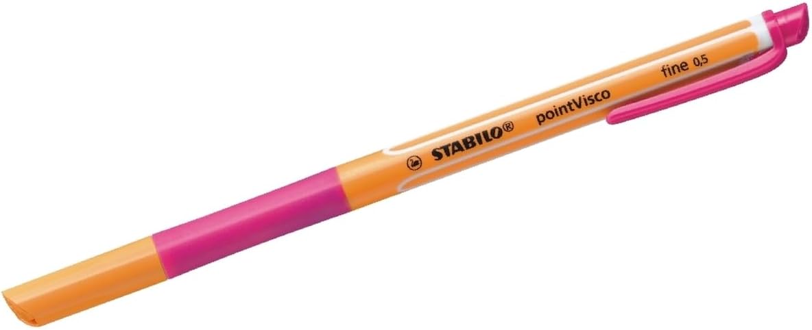 STABILO Point VISCO Pink Gel Ink Rollerball Pens, 1099/56
