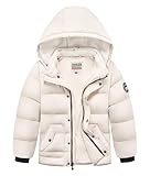 WULFUL Kids Boy's Winter Coat Detachable Hat Puffer Windbreaker Warm Cotton Jacket Parka Down Outdoor Coats