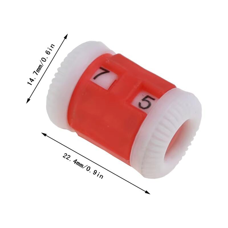 4Pcs Red and Blue Knitting Row Counter Set,Knit Row Counter Replacement Reusable Plastic Crochet Knitting Assistant Tools Combi Pack Useful and Fashion Knitting and Crochet Notions