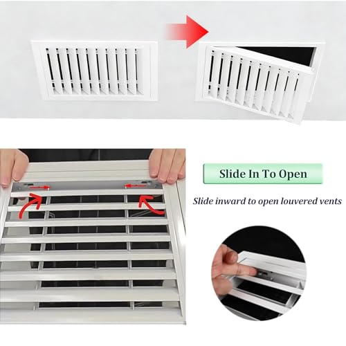 Grille d'aération à persiennes alliage aluminium 20x20 solution - 3