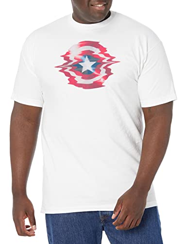 Marvel Glitch Shield T-Shirt Homme en coton anti déformation