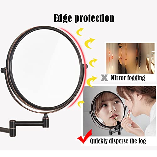 Miroir grossissant mural rechargeable et rotatif à 360° - 6
