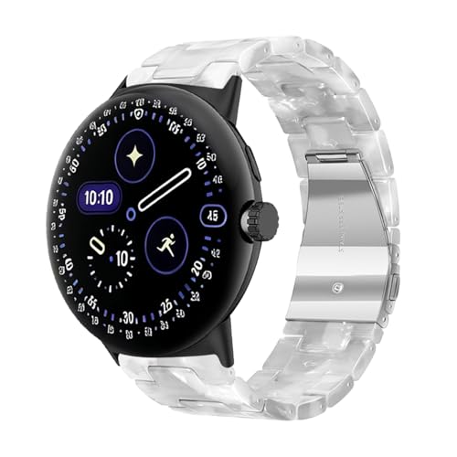 SinMutisme �t�@�b�V���������o���h Google Pixel Watch 4�p�o���h�Ή� Pixel Watch4 41mm/45mm�p�����p���X�g�o���h - �N�₩�Ŋ�� (�V���C�j�[�z���C�g 41mm)